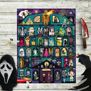 50 Must-Watch Scary Movies Bucket List | 1,000 Piece Jigsaw Puzzle