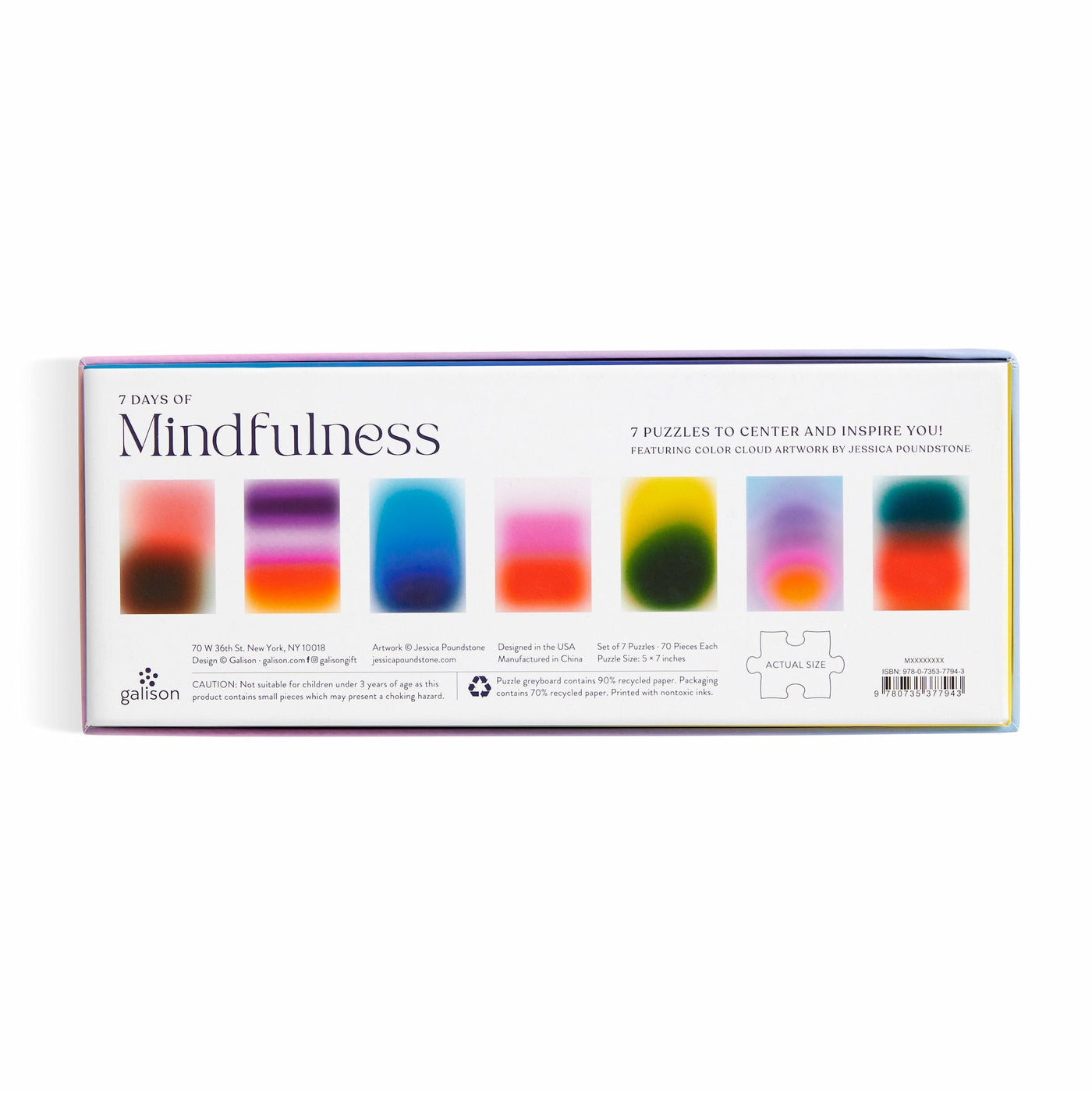 7 Days of Mindfulness | Set of 7 70 Piece Jigsaw Puzzles