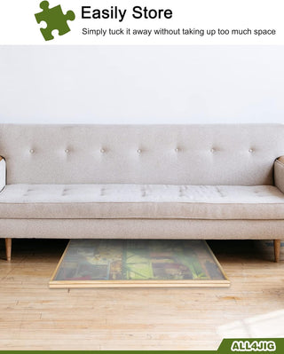 Portable Wooden Jigsaw Puzzle Table