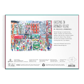 Michael Storrings Christmas in Greenwich Village | 1,000 Piece Jigsaw Puzzle
