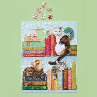 Cats On Books | 250 Piece Jigsaw Puzzle Set