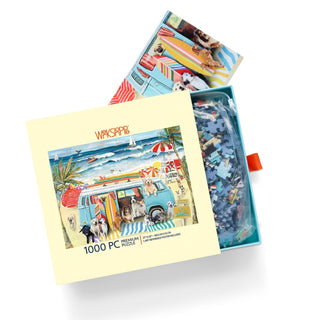 Doggie Surf School | 1,000 Piece Jigsaw Puzzle