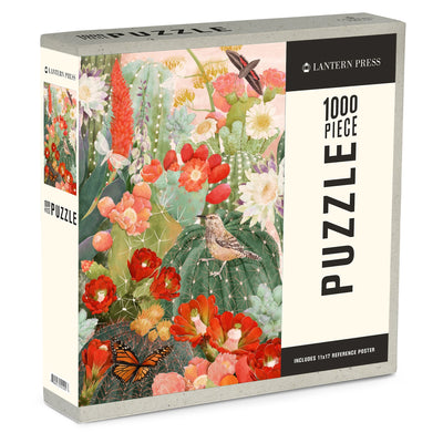 Desert Blooms Cactus and Birds | 1,000 Piece Jigsaw Puzzle