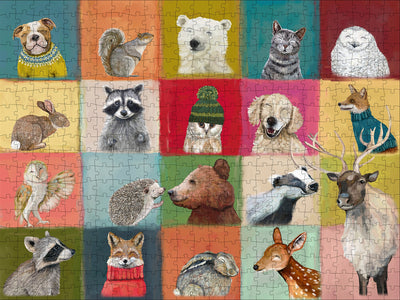 Colorblock Creatures | 500 Piece Jigsaw Puzzle