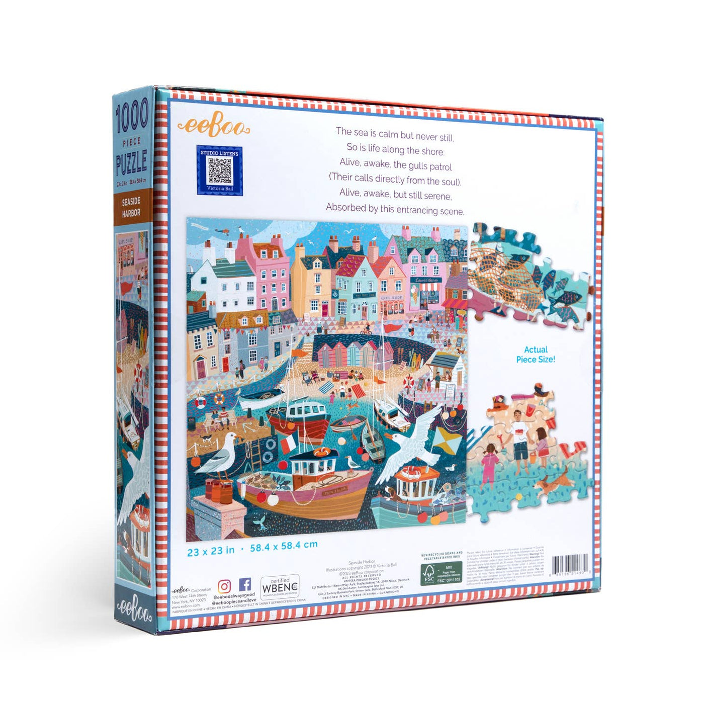 Seaside Harbor by eeBoo | 1,000 Piece Jigsaw Puzzle
