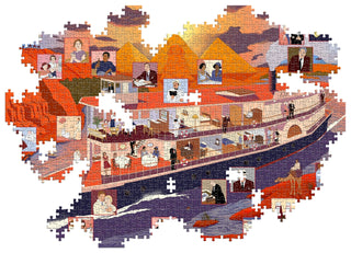 The World of Agatha Christie: Death On the Nile | 1,000 Piece Jigsaw Puzzle