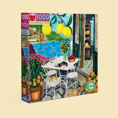 Cats in Positano | 1,000 Piece Jigsaw Puzzle