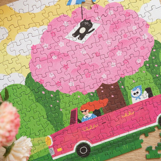 Blooming Drive | 196 Piece Jigsaw Puzzle
