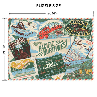 Pacific Northwest Postcards | 500 Piece Jigsaw Puzzle