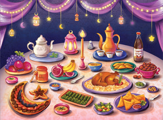 Familiar Feast | 500 Piece Jigsaw Puzzle