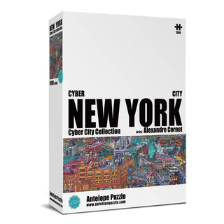 The Antelope Puzzle “Cyber New York City-The High Line” is a 1,000-piece jigsaw puzzle featuring a vibrant cityscape—perfect for puzzle enthusiasts and fans of bold, urban illustrations.