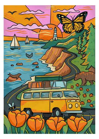 Sur La Route | 500 Piece Jigsaw Puzzle