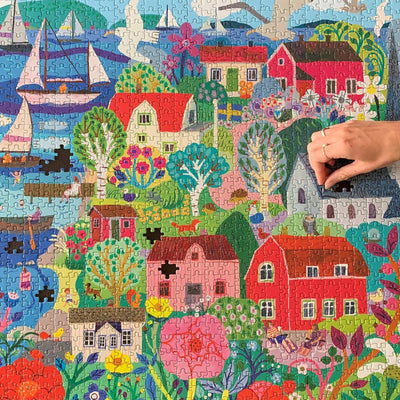 Swedish Fishing Village | 1,000 Piece Jigsaw Puzzle
