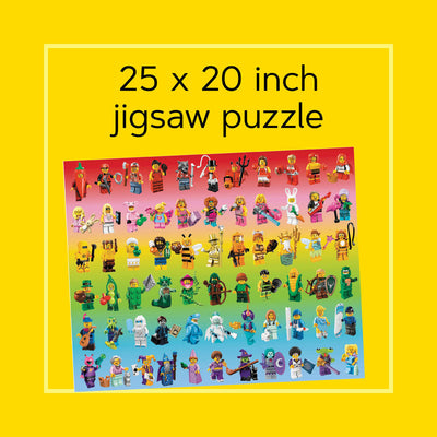 LEGO Minifigure Rainbow | 1,000 Piece Jigsaw Puzzle