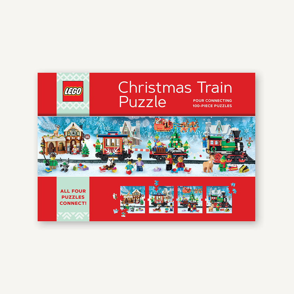LEGO Christmas Train | 4 (Four) 100 Piece Jigsaw Puzzles