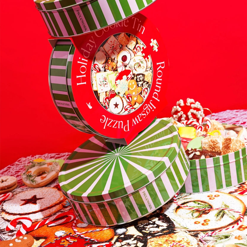 Holiday Cookie Tin | 750 Piece Jigsaw Puzzle