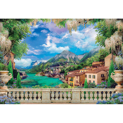 Lush Terrace On Lake | 3,000 Piece Jigsaw Puzzle