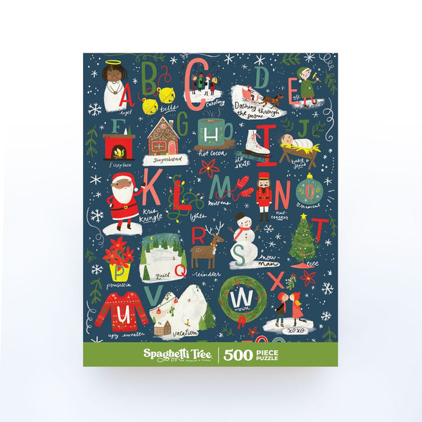 ABC's of Christmas by Spaghetti Tree | 500 Piece Jigsaw Puzzle