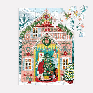 Swiss Chalet | 130 Piece Jigsaw Puzzle Ornament