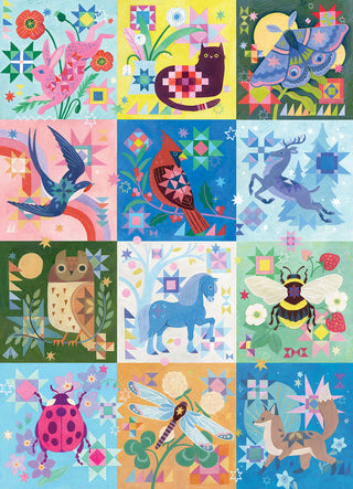 Quilted Critters | 500 Piece Jigsaw Puzzle