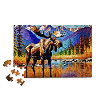 Colorful Moose | 150 Piece Jigsaw Puzzle