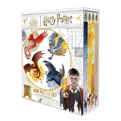Harry Potter Mythical Creatures | Four 180 Piece Jigsaw Puzzles