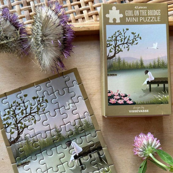 Girl On the Bridge | 42 Piece Jigsaw Puzzle