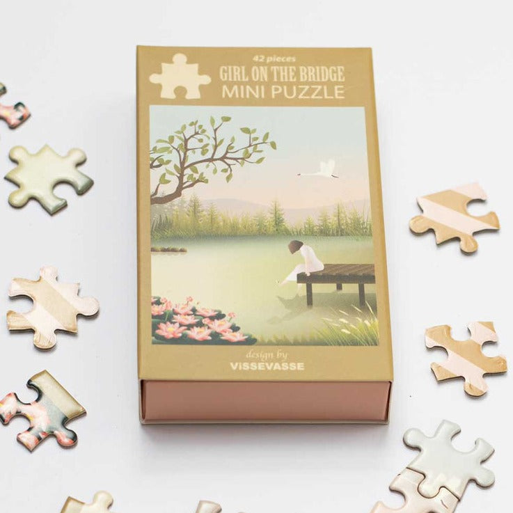Girl On the Bridge | 42 Piece Jigsaw Puzzle