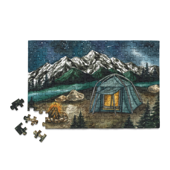Camping in the Pacific Northwest | 150 Piece Jigsaw Puzzle