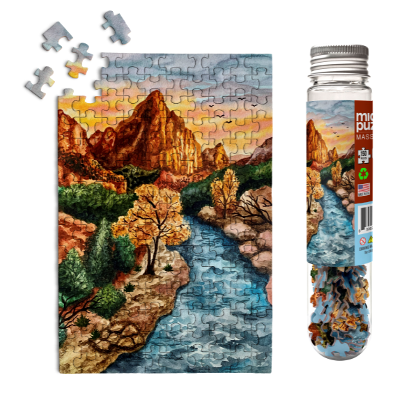 MasterPieces Puzzles Puzzle Glue 4 oz - With Built In Cap Spreader - Clear