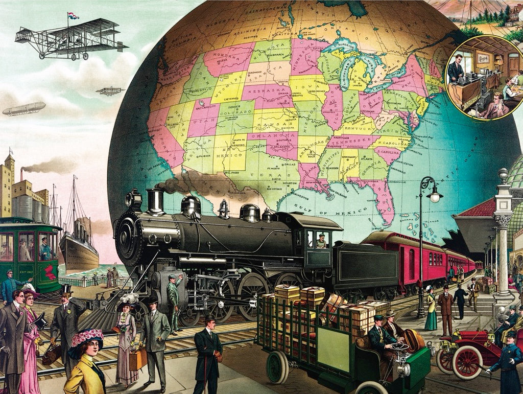 Trains Across America | 1,500 Piece Jigsaw Puzzle