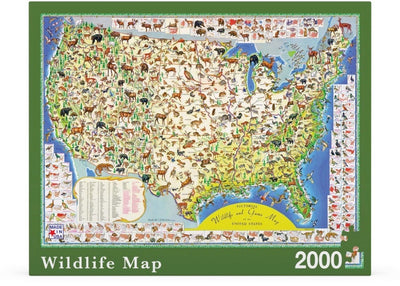 Wildlife Map | 2,000 Piece Jigsaw Puzzle