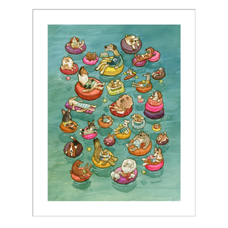 Tubing Dogs | 500 Piece Jigsaw Puzzle
