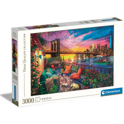 Manhattan Balcony Sunset | 3,000 Piece Jigsaw Puzzle