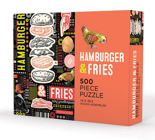 Hamburger & Fries | 500 Piece Jigsaw Puzzle