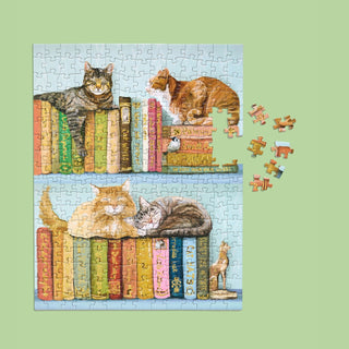 Cats On Books | 250 Piece Jigsaw Puzzle Set