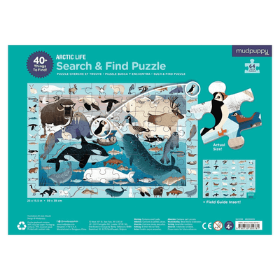 Arctic Life Search & Find | 64 Piece Jigsaw Puzzle