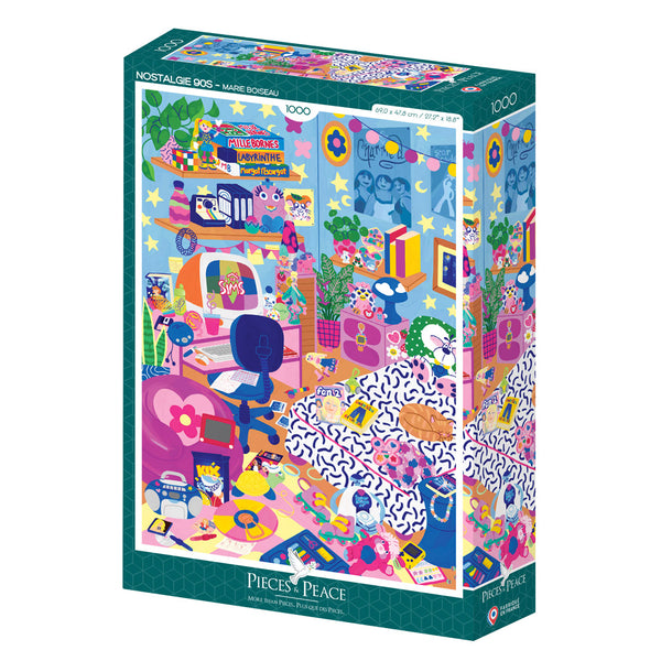 ジグソーパズル 90s Jigsaw puzzle Nostalgie 90s by Pieces & Peace | 1,000 Piece Jigsaw Puzzle