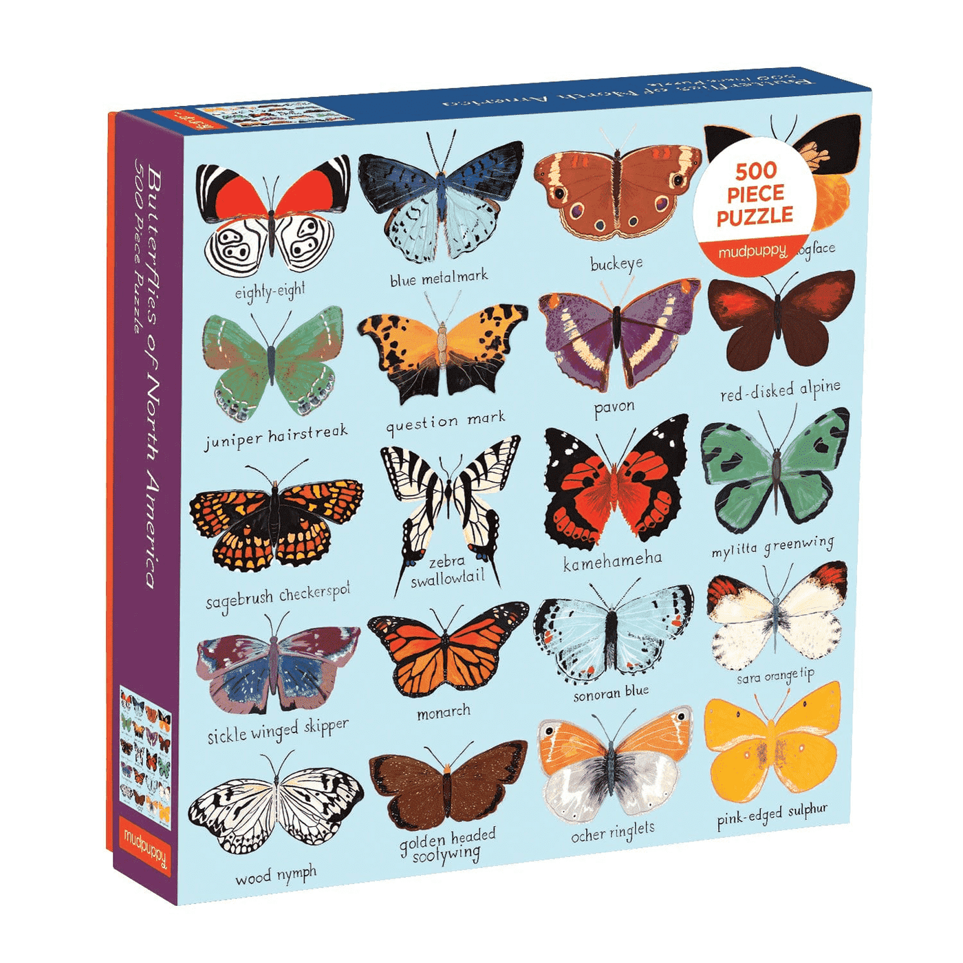 Butterflies Of North America | 500 Piece Jigsaw Puzzle