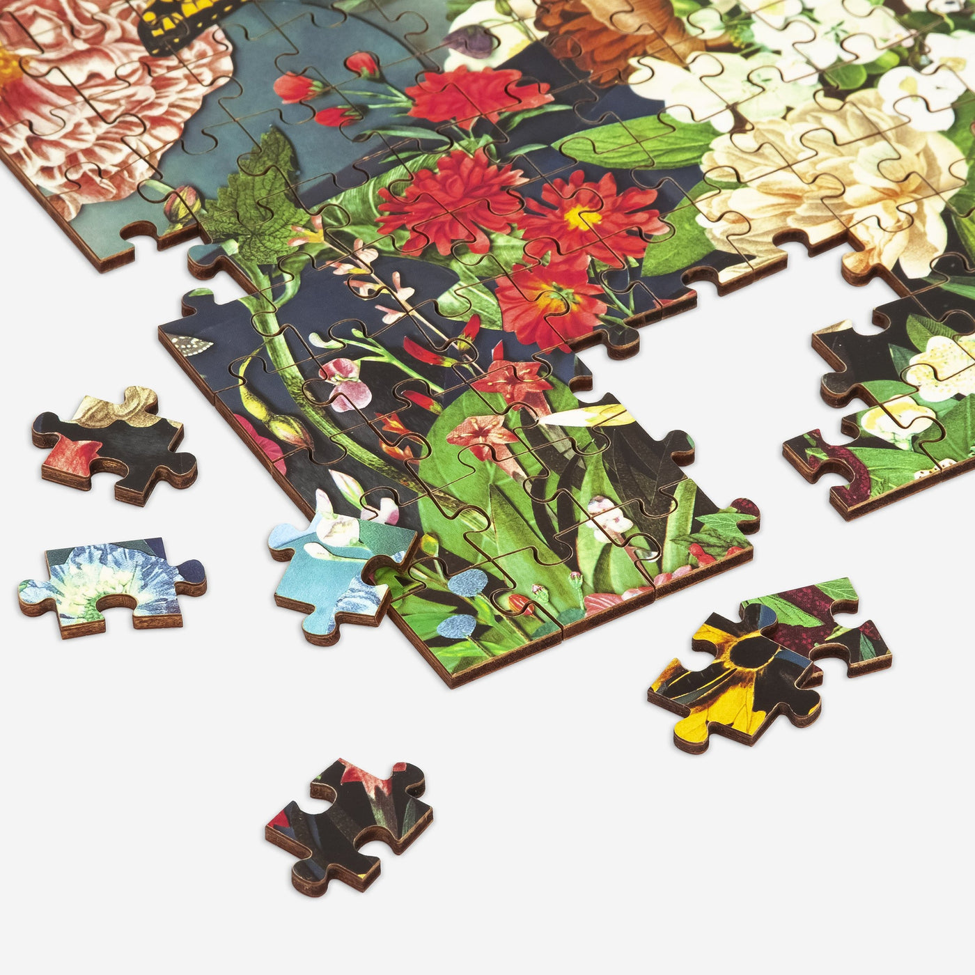 Butterfly Blooms | 144 Piece Wood Jigsaw Puzzle