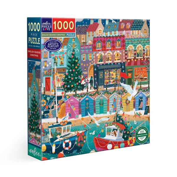 EeBoo English Christmas 1000-Teile-Puzzle – Weihnachtliches Cottage Im Englischen Stil, 58,5 X 58,5 Cm, Aus Recyceltem Karton, Mit Pflanzlichen Farben EeBoo English Christmas 1000-Teile-Puzzle – Weihnachtliches Cottage Im Englischen Stil, 58,5 X 58,5 Cm, Aus Recyceltem Karton, Mit Pflanzlichen Farben