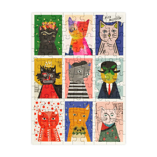 Art Cats | 99 Piece Mini Jigsaw Puzzle