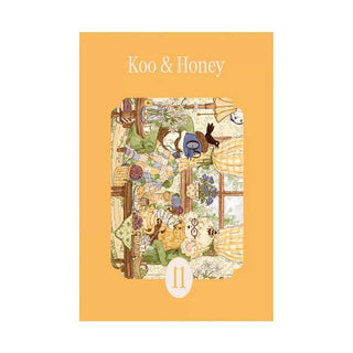 The Koo & Honey | 99 Piece Jigsaw Puzzle by la pauz features a charming illustrated scene with cartoon animals in a cozy, colorful room—ideal for fans or anyone who loves cute mini puzzle adventures.