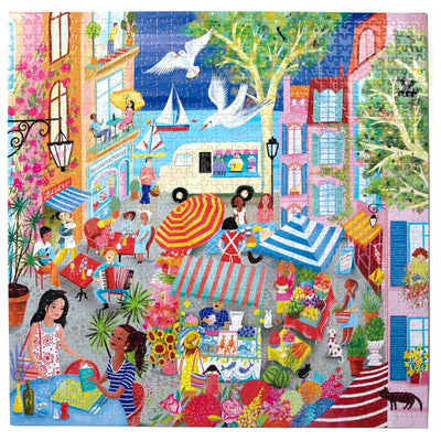 Marketplace in France | 1,000 Piece Jigsaw Puzzle