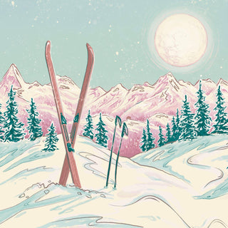 Moonlight Ski | 500 Piece Jigsaw Puzzle