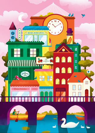 La Ville Sur L'eau | 500 Piece Jigsaw Puzzle