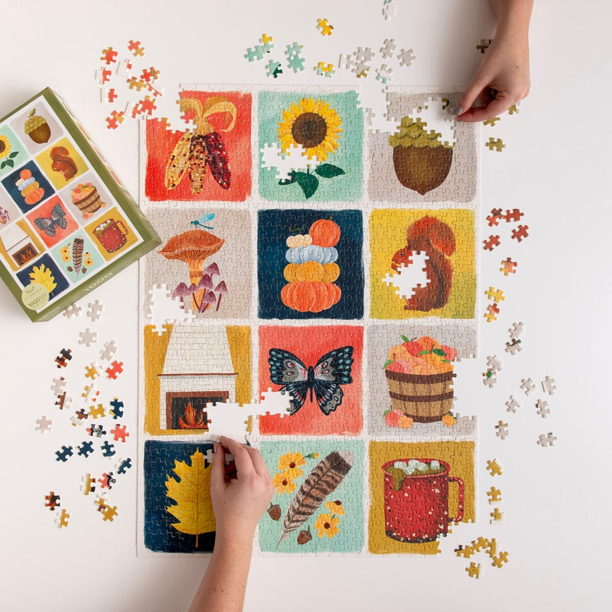 Fall Grid | 1,000 Piece Jigsaw Puzzle