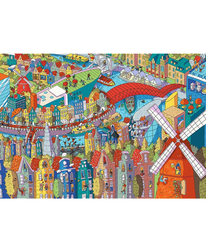 Sneaky Peakers: Amsterdam | 1,000 Piece Jigsaw Puzzle