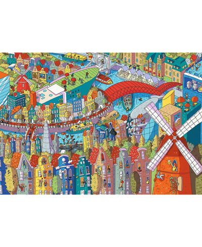 Sneaky Peakers: Amsterdam | 1,000 Piece Jigsaw Puzzle