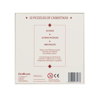 12 Mini Puzzles of Christmas | (12) 80 Piece Jigsaw Puzzles